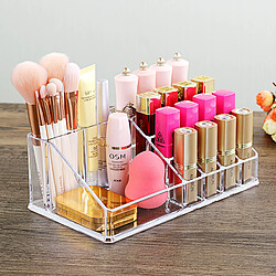 Universal 16 plaid acrylique cosmétique cosmétique pour cosmétiques conteneur rouge à lèvres rangement brosse à maquillage table vernis à ongles pas cher