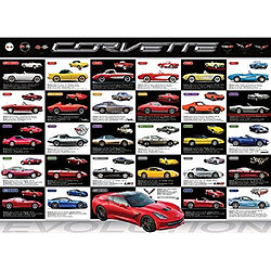 Eurographics corvette Evolution Puzzle (1000 piAces), Bleu