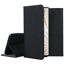 Htdmobiles Housse pour Huawei Honor 70 5G - etui coque pochette portefeuille + film ecran - NOIR MAGNET