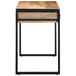 Avis vidaXL Bureau 100x50x75 cm bois de manguier brut massif