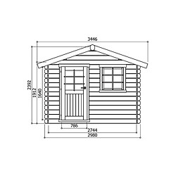 Solid Abri de Jardin Maisonnette Saran