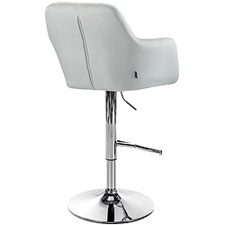 Acheter Non Tabouret de bar Natoma velours chromé