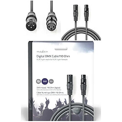 Acheter NEDIS CABLE XLR MALE / XLR FEMELLE 15m pour AMPLIS - ENCEINTE SONO DJ 3b-mâle 3b 15m