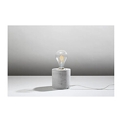 Luminaire Center Lampe de table Salgado Béton Gris 1 ampoule 10cm