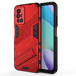 Coque en TPU antichoc, avec béquille rouge pour votre Xiaomi Redmi 10 Prime/Redmi 10