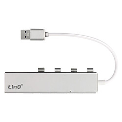 Hub USB avec 4 Ports USB Transmission Rapide 5 Gbps Format Compact LinQ