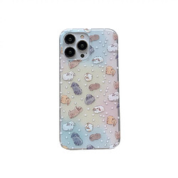 General Coque pour iPhone adaptée à la coque de protection pour iPhone 11, coque ultra fine pour iPhone, protection pare-chocs en silicone souple, motif de lapin créatif, le meilleur cadeau.