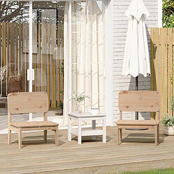 vidaXL Chaises de jardin lot de 2 60x52,5x72 cm bois massif de pin