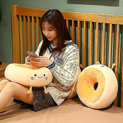 Avis Universal 38 cm Créatif Kawaii Food Bread Peluche fourrée Moelleux Cake Toast Poupée Oreiller NAP (jaune lait)