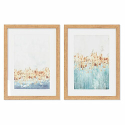 Cadre DKD Home Decor Abstrait (30 x 2,5 x 40 cm) (2 Unités)