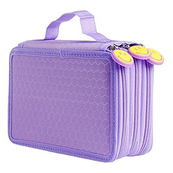 Wewoo Trousse à crayons à main avec Motif 72 trous pour sourire violet