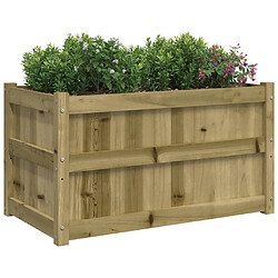 Avis vidaXL Jardinière d'extérieur 90x50x50 cm bois de pin imprégné