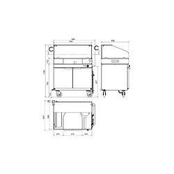 Chariot Snack Chauffant - Casselin pas cher