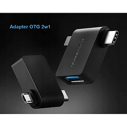 GUPBOO Adaptateur micro USB 2 en 1 USB 3.0 vers USB-C,JL2877