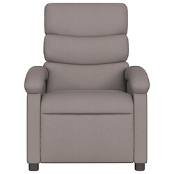 Avis Maison Chic Fauteuil inclinable,Fauteuil luxe de relaxation Taupe Tissu -MN69469