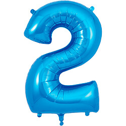 Ballon numéro 2, 86 cm bleu