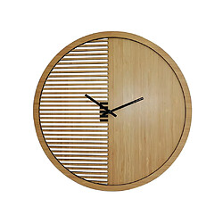 Vente-Unique Horloge murale - D. 40 cm - Coloris naturel - BOSSIFA