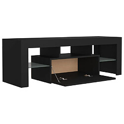 Acheter Maison Chic Meubles TV avec lumières LED - Banc TV pour salon noir 120x35x40 cm -MN15652