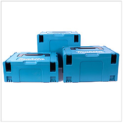 Makita Makpac Set de Coffrets de transport, tailles 2 + 3 + 4