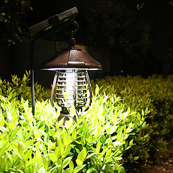 Tueur De Moustique De Zapper D'insecte De Ravageur De Lampe De Lumière LED De Pelouse De Jardin à énergie Solaire