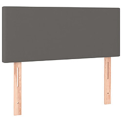 Acheter Maison Chic Tête de lit scandinave à LED,meuble de chambre Gris 80x5x78/88 cm Similicuir -MN58239