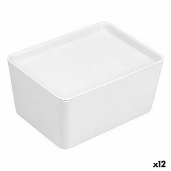 Caisse de Rangement Empilable Confortime Avec couvercle 17,5 x 13 x 8,5 cm (12 Unités)