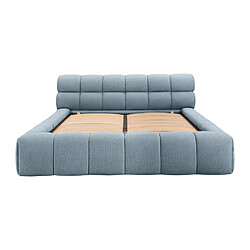 Acheter Lit coffre 180 x 200 cm - Tissu - Bleu ciel + Matelas - FORVIK de Pascal Morabito