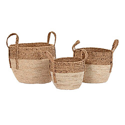 Set de basket DKD Home Decor Fibre (38 x 38 x 33 cm)