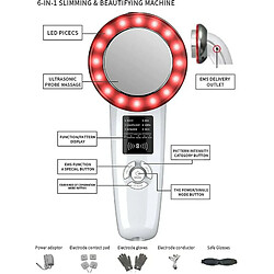 Avis Chrono Masseur facial 6 en 1, appareil de nettoyage en profondeur, lifting anti-âge et resserrement des rides de la peau(Noir)