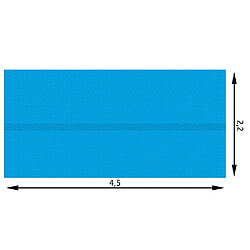 Acheter Helloshop26 Bâche de piscine rectangulaire bleue 220 x 450 cm 3408091