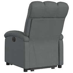 Avis vidaXL Fauteuil inclinable Gris foncé Tissu