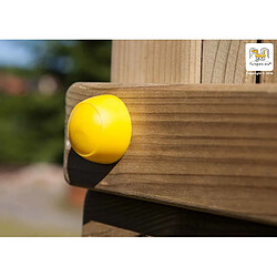 Aire de jeux Floppi en bois avec une table et 2 balançoires de Fungoo pas cher