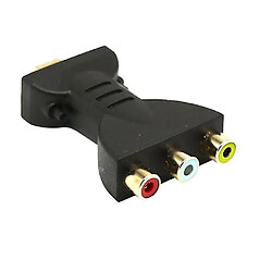 Universal Convertisseur de composant adaptateur audio vidéo AV HDMI 3 RCA RGB doré