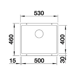 Blanco Evier sous plan Rotan 00 U , 521353