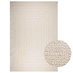 vidaXL Tapis ZIZUR crème 240x340 cm aspect de jute intérieur extérieur