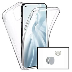 PHONECARE Kit Coque 3x1 360° Impact Protection + 1 PopSocket + 1 Support PopSocket Blanc - Impact Protection - Xiaomi Mi 11