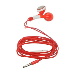 Avis Wewoo Écouteurs intra-auriculaires pour iPhone rouge iPad, iPhone, Galaxy, Huawei, Xiaomi, LG, HTC et autres smartphone Écouteur stéréo double couleur de 3,5 mm avec contrôle du volume micro,