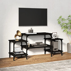 Maison Chic Meuble TV scandinave - Banc TV pour salon noir 117x35x52 cm bois d'ingénierie -MN96849