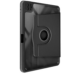 Avizar Étui pour iPad Pro 13 2024 Clapet Support Rotatif avec Protège Caméra Noir