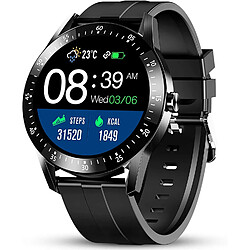 Chrono Montre Connectée Homme Smartwatch Sport Cardiofréquencemètre Montre Intelligent Etanche Bracelet Connecté Tensiomètre Podomètre Fitness Tracker pour Android iOS Cadeau(noir)