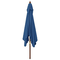 Acheter Maison Chic Parasol Jardin | Parasol de jardin avec mat en bois bleu azuré 300x300x273 cm - GKD49772