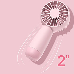 Avis JJBRDZ - Mini Ventilateur à Piles, Ventilateur Portatif avec Lanière, Batterie Rechargeable pour Ventilateur de Poche Personnel (Rose)