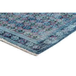 Avis Vidal Tapis de laine 279x172 Bleu Vintage Royal