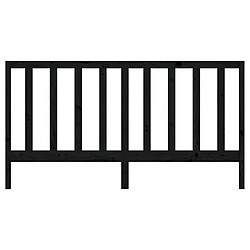 Acheter Maison Chic Tête de lit scandinave pour lit adulte,Meuble de chambre Noir 206x4x100 cm Bois massif de pin -MN89932