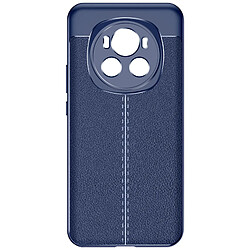 Avizar Coque pour Honor Magic 6 Pro 5G Silicone Gel Texture Cuir Bleu Bleu