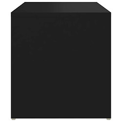 Maison Chic Table d'appoint | Table Basse Noir 59x36x38 cm Aggloméré -GKD56950 pas cher