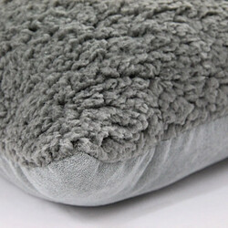 Avis Thedecofactory CALINE - Coussin aspect laine extra-doux gris 40x40