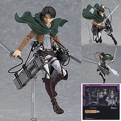 Universal Attaque sur Titan Levi & Eren - 15 cm Figurine d'action - PVC ABS - Articulée - Taille 14 cm - Boîte 21 x 22 x 7.8 cm