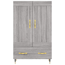 Acheter vidaXL Buffet haut sonoma gris 69,5x31x115 cm bois d'ingénierie