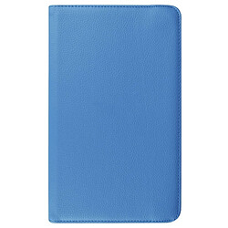 Wewoo Housse Étui bleu pour Samsung Galaxy Tab E 9.6 / T560 / T561 Litchi Texture Horizontal Flip solide couleur en cuir avec 360 degrés support de rotation